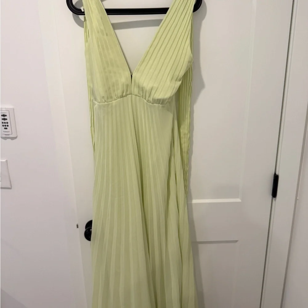 Abercrombie & Fitch Pale Lime Green Dress